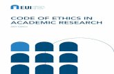 Code of Ethics in Academic Research - European University ...