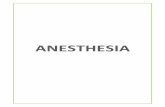 ANESTHESIA - MBBS UNIVERSITY EXAMS