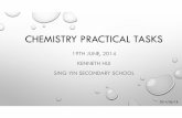 CHEMISTRY PRACTICAL TASKS