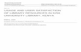USAGE AND USER SATISFACTION OF LIBRARY ...