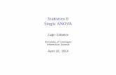 Statistics II Single ANOVA
