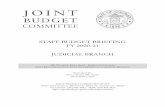 staff budget briefing fy 2020-21 judicial branch