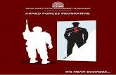 WE MEAN BUSINESS... ARMED FORCES PROGRAMME