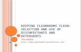 Key points for Cleanroom Disinfection