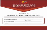 Master of Education (M.Ed.) - Galgotias University