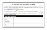 Quality Inclusive Practices Checklist - Heartland Community ...