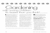 Gardening with young children: It’s easier than you think