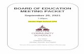 BOARD OF EDUCATION MEETING PACKET - Dexter Community ...