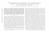 Performance guarantees for model-based Approximate ... - arXiv