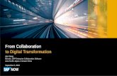 From Collaboration - to Digital Transformation - SAP