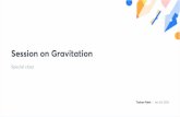 Session on Gravitation