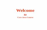 Core Java Course