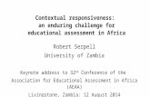 Contextual responsiveness: an enduring challenge for educational assessment in Africa