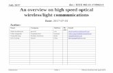 An overview on high speed optical wireless/light ... - IEEE 802