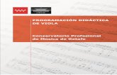 PROGRAMACIÓN DIDÁCTICA DE VIOLA Conservatorio ...