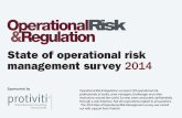 State of operational risk management survey 2014