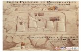 From Plunder to Preservation. Britain and the Heritage of Empire, c. 1800-1940’, International Conference hosted by the Cambridge Victorian Studies Group, King's College Cambridge,