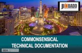 COMMONSENSICAL TECHNICAL DOCUMENTATION - IIBA ...