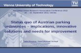 Status quo of Austrian parking ordinances – implications, innovative solutions and needs for improvement