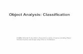 Object Analysis: Classification