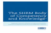 The SHRM Body of Competency and Knowledge™