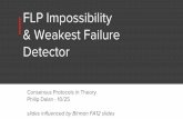 FLP Impossibility & Weakest Failure Detector - Cornell CS