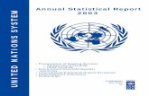 Annual Statistical Report 2003 - United Nations Development ...