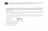Premier Industrial Chemical MFG Co (Pvt) Ltd. - NEPRA