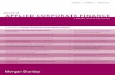 APPLIED CORPORATE FINANCE - BCG