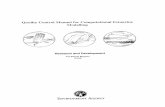 Quality Control Manual for Computational Estuarine Modelling