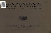 Canada's war effort 1914-1918