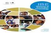 Glossary of Curriculum Terminology UNESCO International Bureau of Education