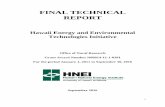 FINAL TECHNICAL REPORT - HNEI