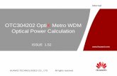 OTC304202 OptiX Metro WDM Optical Power Calculation