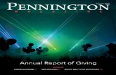 Annual Report of Giving - The Pennington School