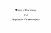 Method of Composting and Preparation of Vermicompost