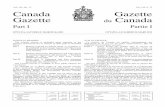 145 - Canada Gazette, Part I
