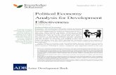 Political Economy Analysis for Development Effectiveness