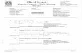Regular Council - Public Hearing Minutes - City of Surrey