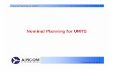Nominal Planning for UMTS