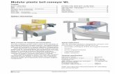 Modular plastic belt conveyor WL - IMR Fabrikautomation