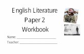 English Literature Paper 2 Workbook - The Crest Academy