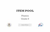 Physics Grade 8 - ITEM POOL