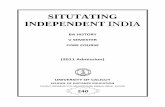 situtating independent india - university of calicut