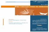 “Cambio estructural y trampa de renta media en Ecuador”, Pre-Textos Para el Debate, Universidad Andina Simón Bolívar, 4, 2014.