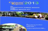 Citizens' Report 2013 - Forest Rights Act
