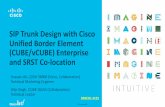 SIP Trunk Design with Cisco Unified Border Element (CUBE ...