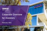 Corporate Overview for Investors - Synopsys