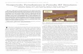 Non-periodic perturbations in periodic RF structures