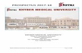 PROSPECTUS 2017-18 - Khyber Medical University ...